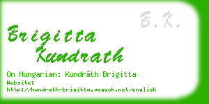 brigitta kundrath business card