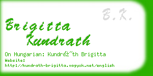 brigitta kundrath business card